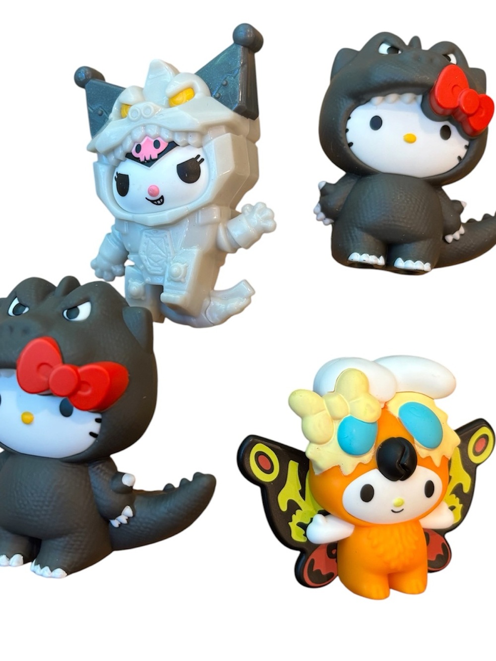 McDonald’s Sanrio Godzilla Toy Lot Hello Kitty Kuromi My Melody